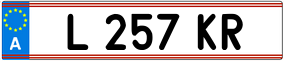 Trailer License Plate